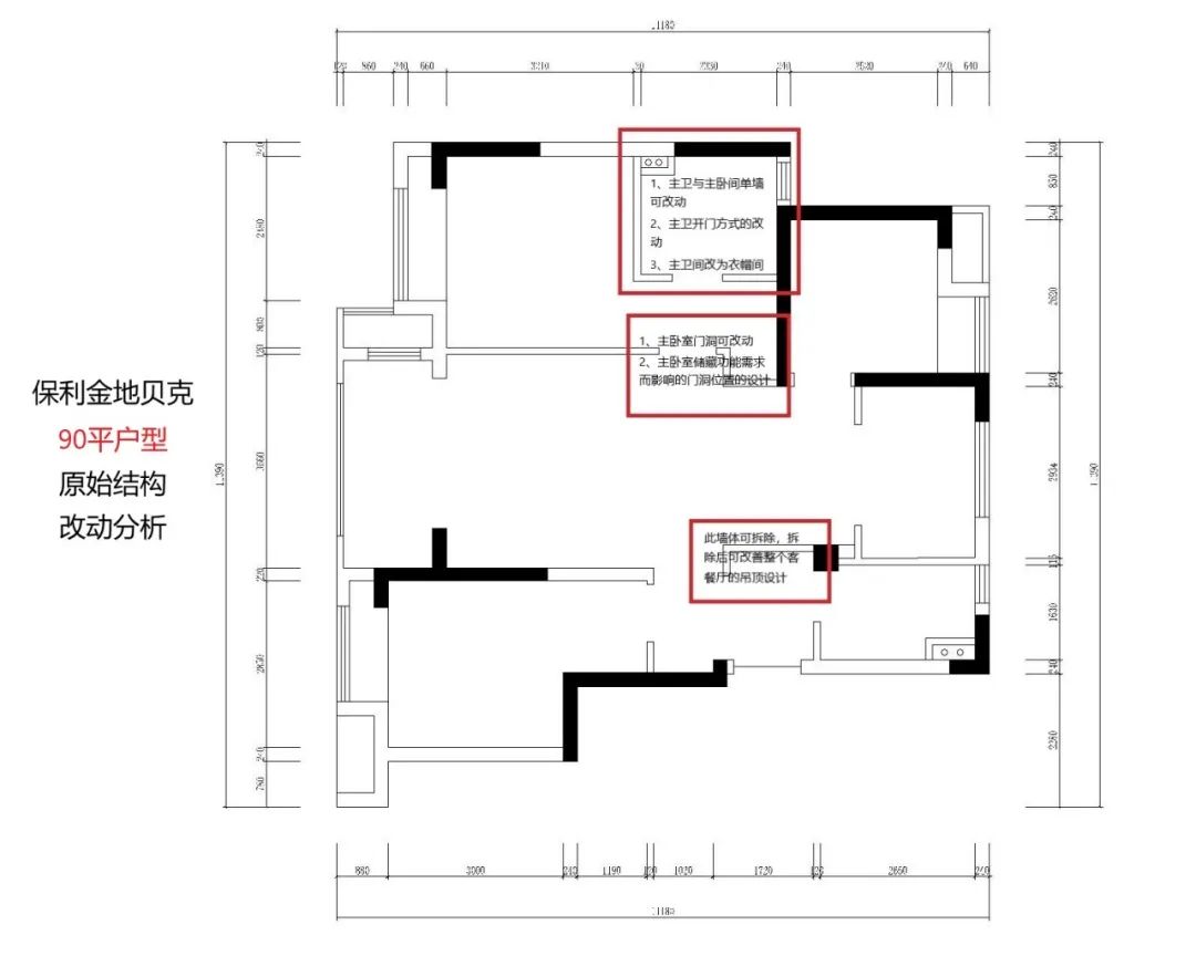 紅牛設(shè)計(jì)--保利金地貝克90㎡現(xiàn)代簡(jiǎn)約03戶(hù)型分析