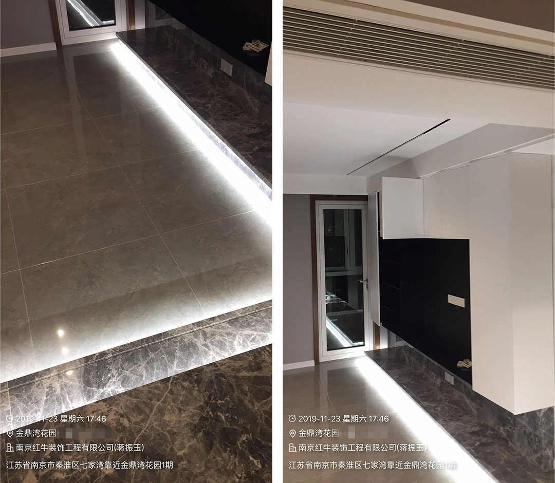 余瑋_金鼎灣花園135㎡輕奢風(fēng)格--老房升級(jí)改造，前后對(duì)比大變樣！06客廳·改造后