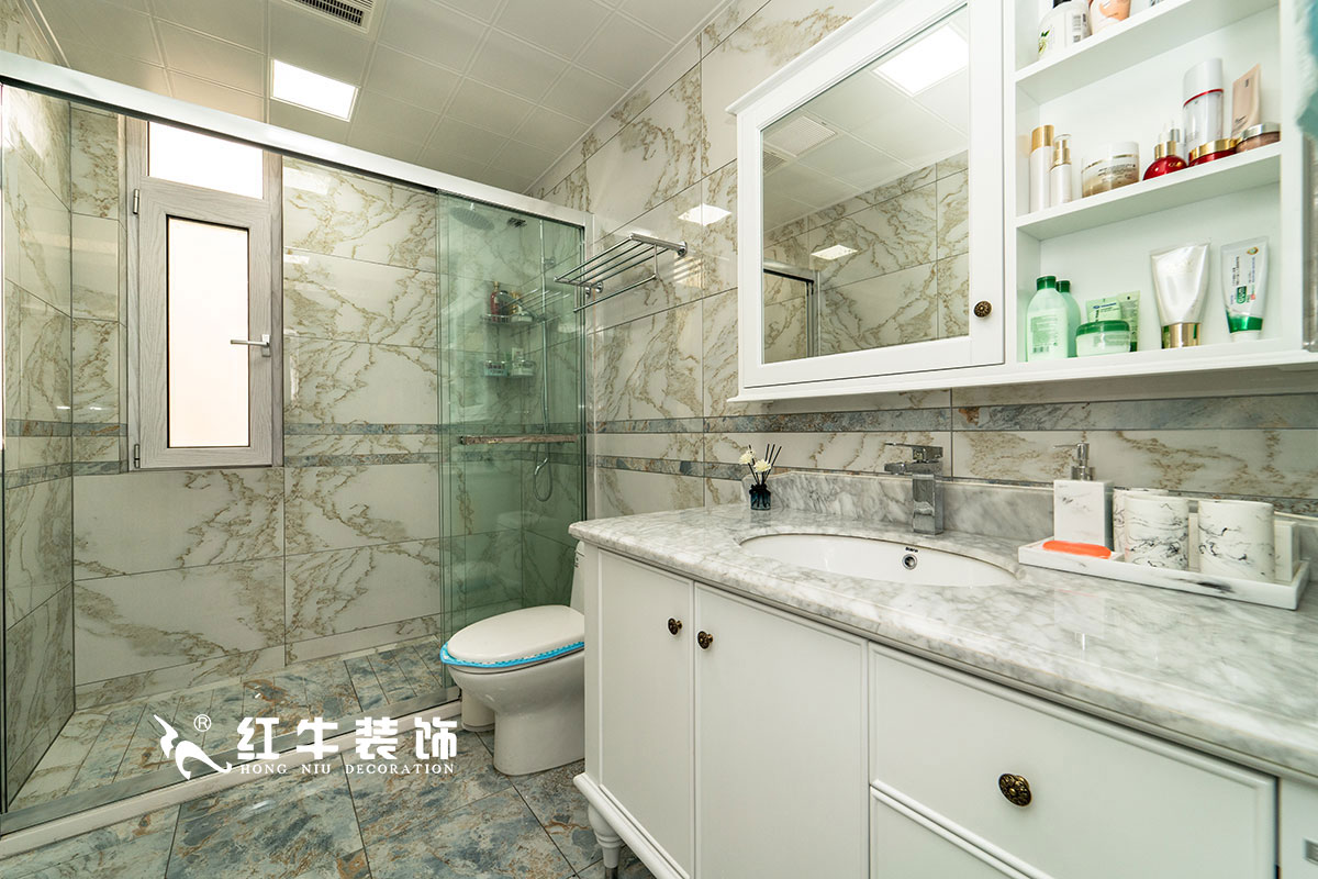 【實(shí)景案例】陶陽(yáng)_月牙湖花園-145㎡-簡(jiǎn)美輕奢風(fēng)格_3室2廳1衛(wèi)_全包18萬11衛(wèi)生間