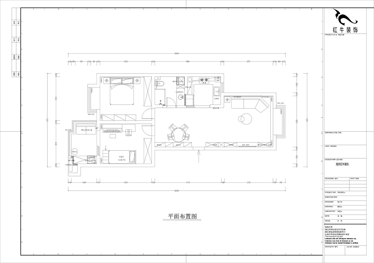 孟憲濤｜東城水岸5-202-99㎡-簡(jiǎn)約風(fēng)格｜2室2廳1衛(wèi)｜老房裝修｜定制家｜全包14萬｜00_02平面布置圖