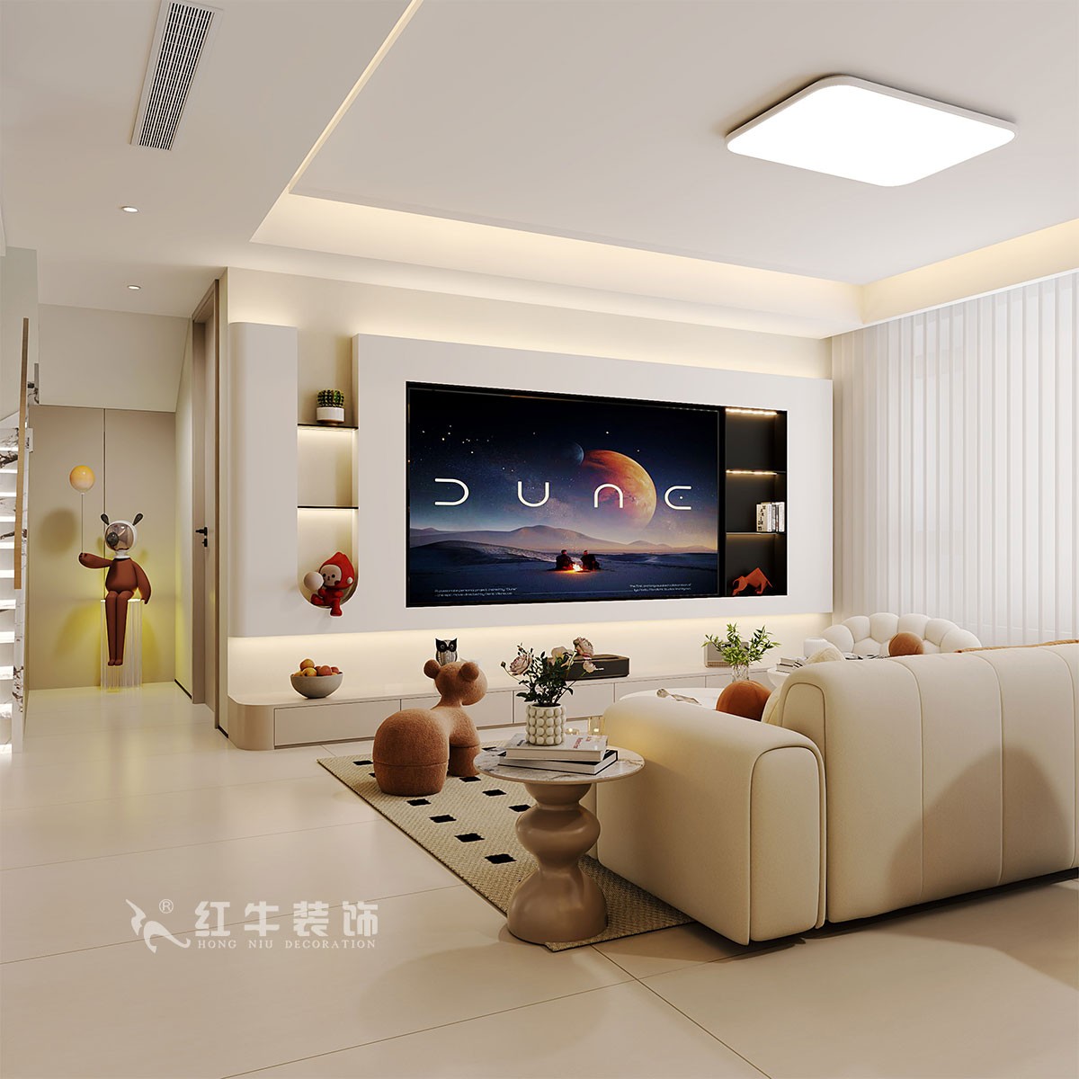南京138㎡現(xiàn)代復(fù)式裝修，美學(xué)與家居共生！
